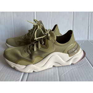 Sorel Women's Kinetic RNEGD Lace Up Athletic Shoes 8.5 Green Mesh